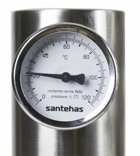 Для контроля температуры дыма дефлегматор оснащен термометром (кликните для увеличения)